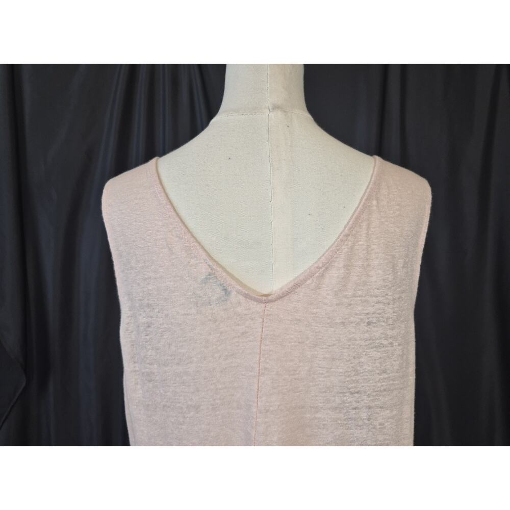 Sundance Mabel Linen Pink Tank Top Large - Picture 7 of 9